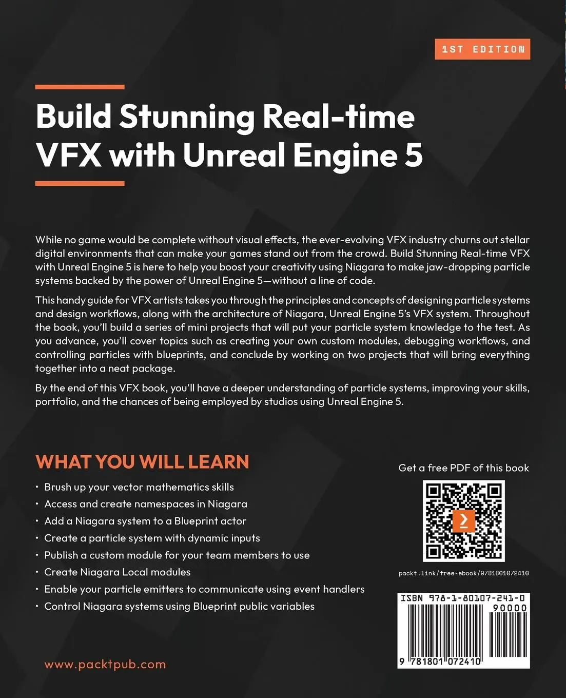 Rückseite: 9781801072410 | Build Stunning Real-time VFX with Unreal Engine 5 | Andurlekar | Buch