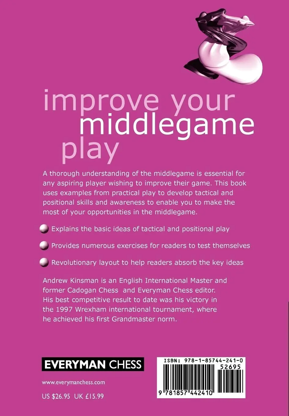 Rückseite: 9781857442410 | Improve Your Middlegame Play | Andrew Kinsman | Taschenbuch | Englisch