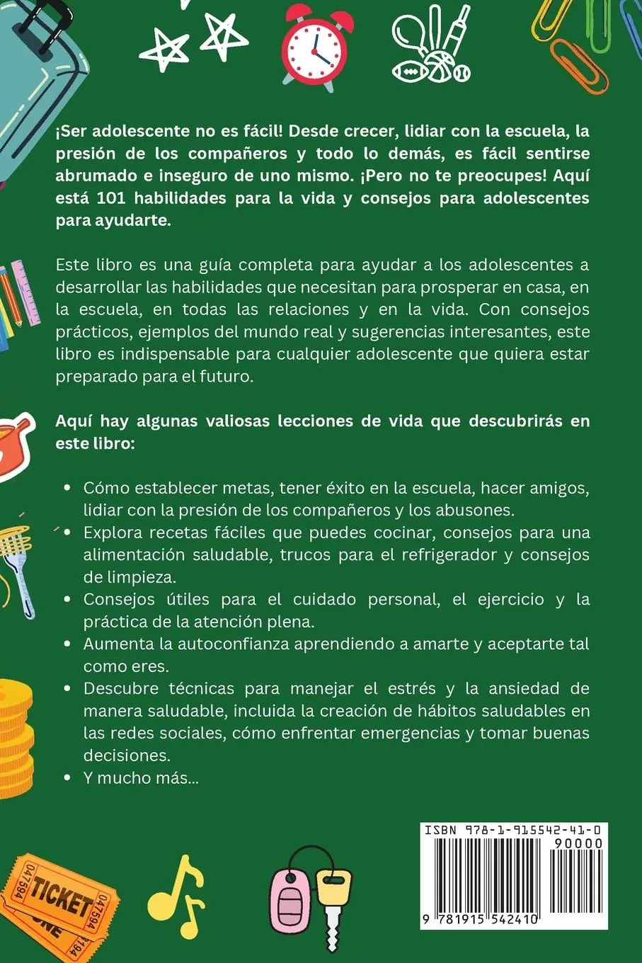 Rückseite: 9781915542410 | 101 Habilidades Para la Vida y Consejos Para Adolescentes - Cómo...