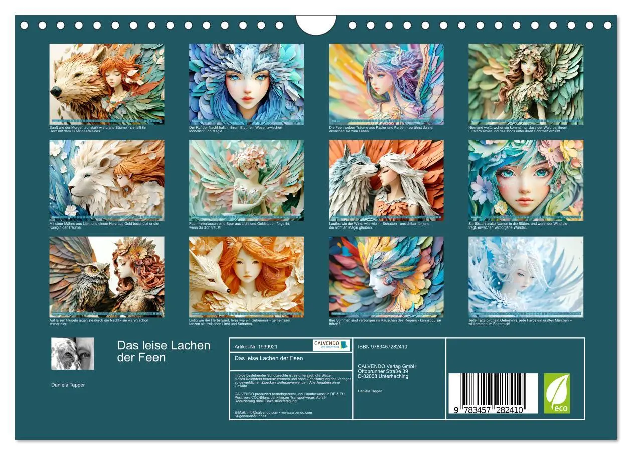 Bild: 9783457282410 | Das leise Lachen der Feen (Wandkalender 2026 DIN A4 quer), CALVENDO...