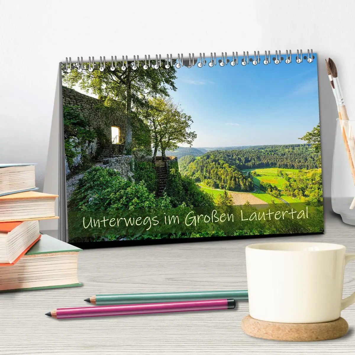 Bild: 9783457352410 | Unterwegs im Großen Lautertal (Tischkalender 2026 DIN A5 quer),...