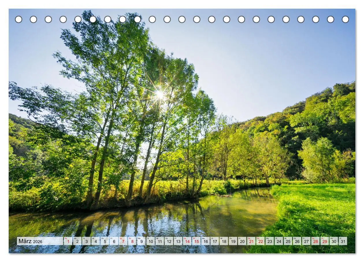 Bild: 9783457352410 | Unterwegs im Großen Lautertal (Tischkalender 2026 DIN A5 quer),...