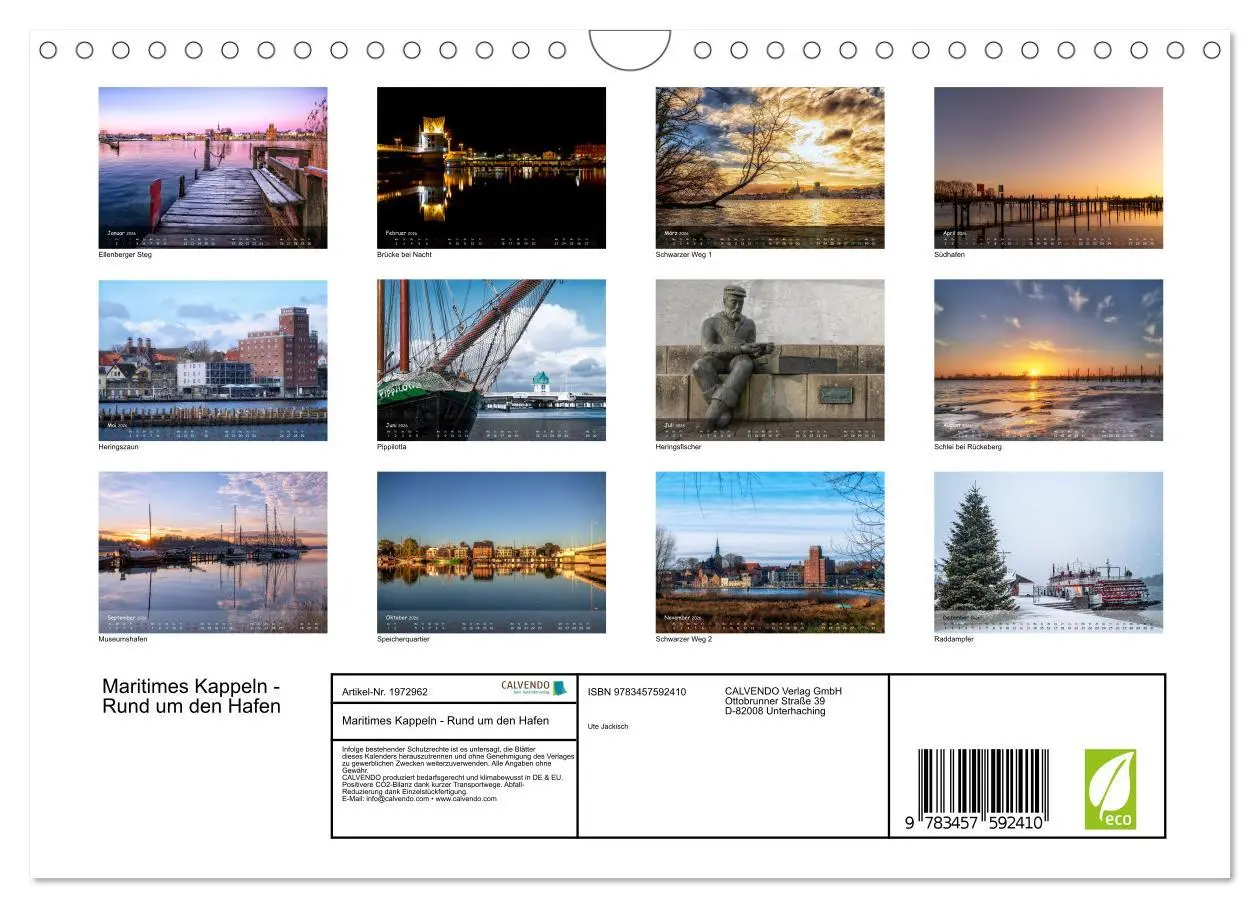 Bild: 9783457592410 | Maritimes Kappeln - Rund um den Hafen (Wandkalender 2026 DIN A4...
