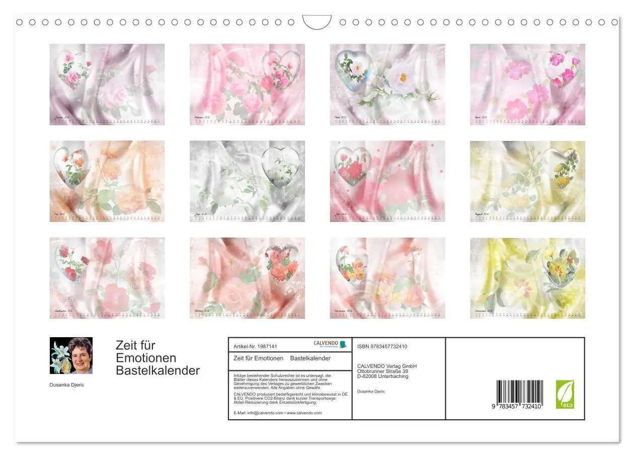 Bild: 9783457732410 | Zeit für Emotionen Bastelkalender (Wandkalender 2026 DIN A3 quer),...