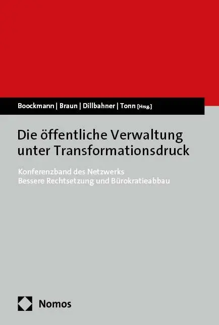 Cover: 9783756022410 | Die öffentliche Verwaltung unter Transformationsdruck | Taschenbuch