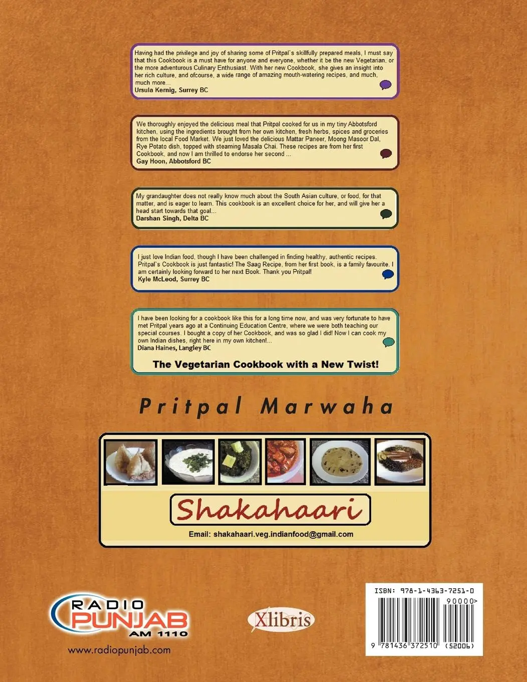 Rückseite: 9781436372510 | Shakahaari | Pritpal Marwaha | Taschenbuch | Kartoniert / Broschiert