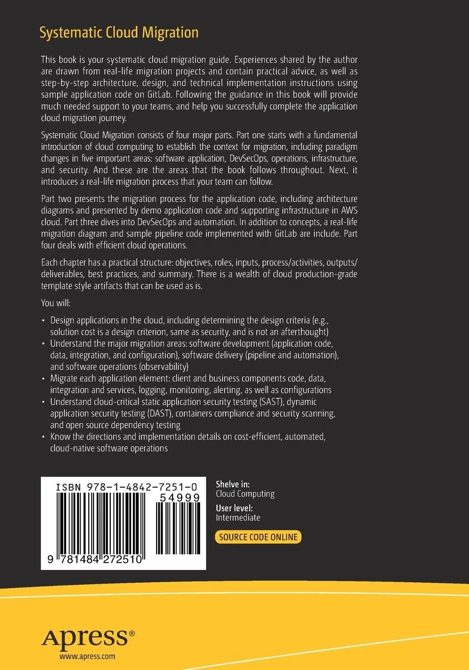 Rückseite: 9781484272510 | Systematic Cloud Migration | Taras Gleb | Taschenbuch | xxiii | 2021