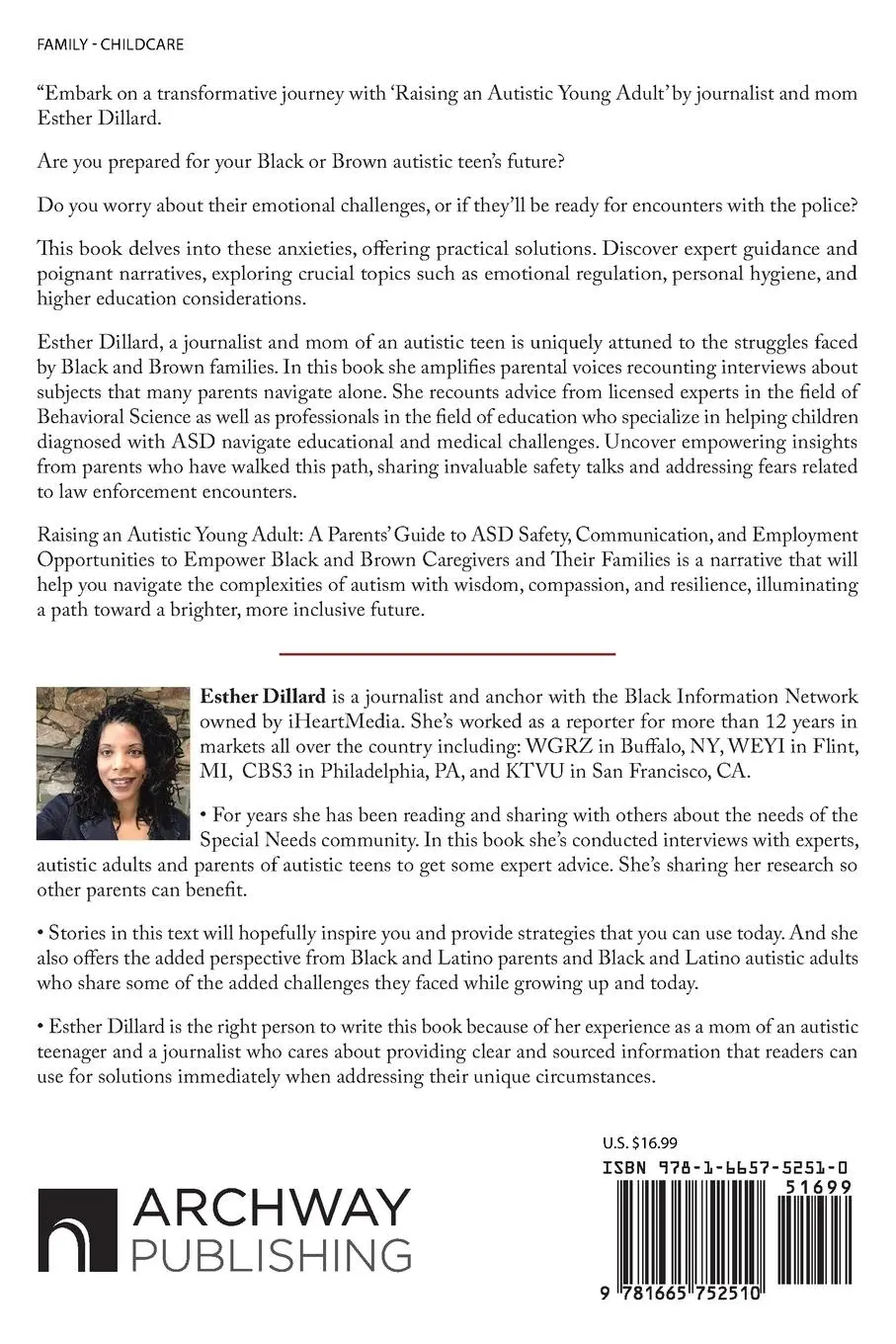 Rückseite: 9781665752510 | Raising an Autistic Young Adult | Esther Dillard | Taschenbuch | 2023