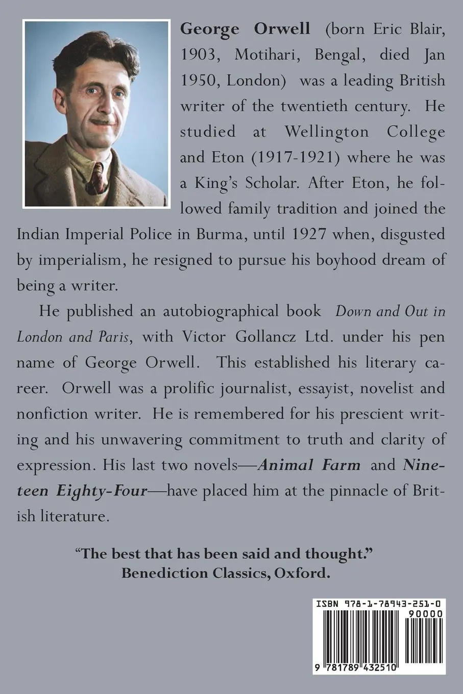 Rückseite: 9781789432510 | The Non-Fiction of George Orwell | George Orwell | Taschenbuch | 2021