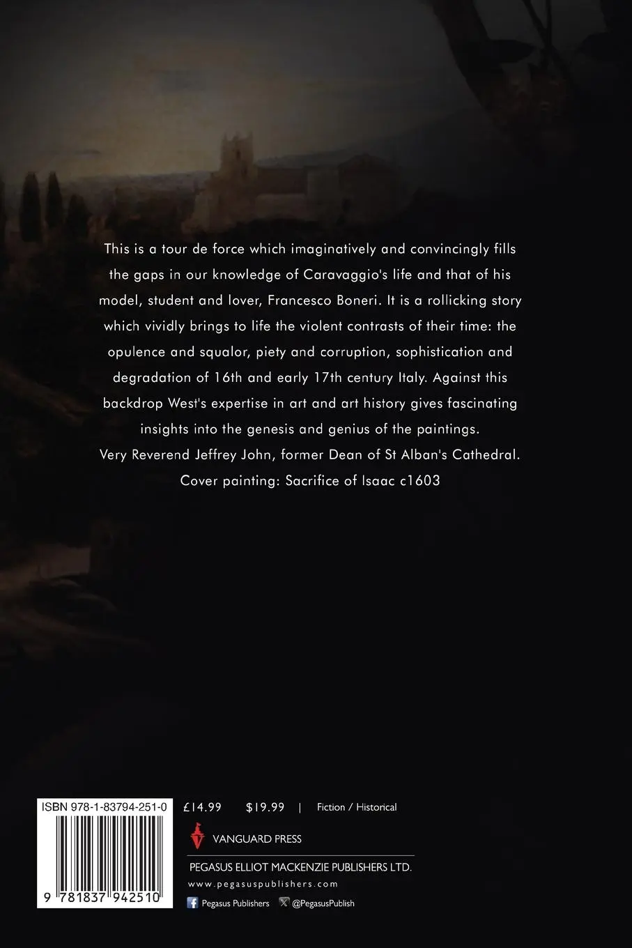 Rückseite: 9781837942510 | Caravaggio's Boy | Keith West | Taschenbuch | Englisch | 2025
