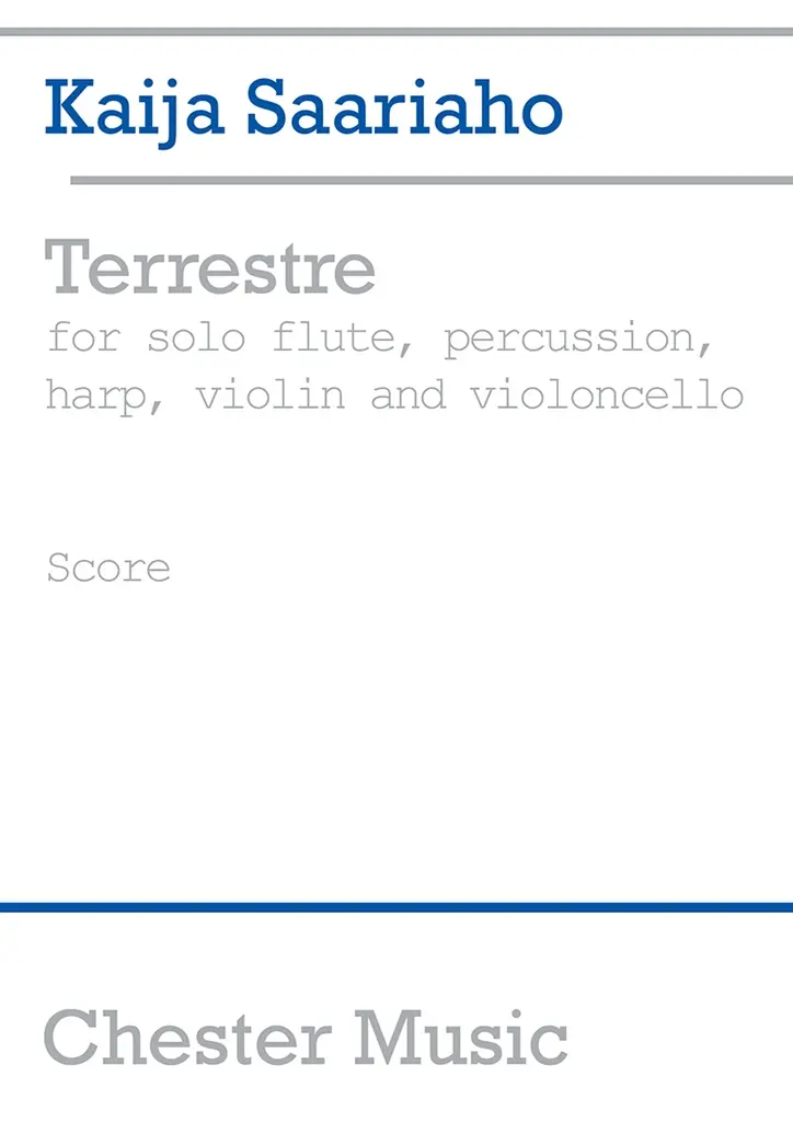 Cover: 9781844492510 | Terrestre | Kaija Saariaho | Partitur | 2003 | Chester Music