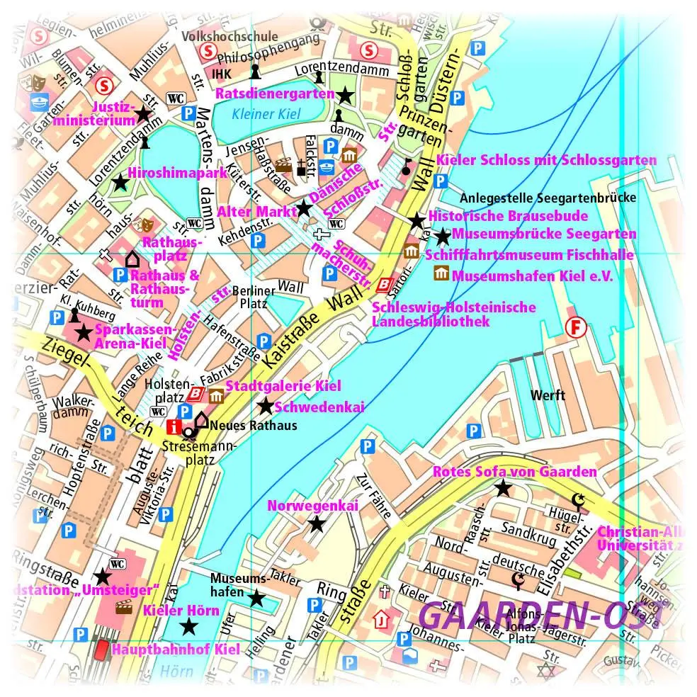 Bild: 9783961322510 | Kiel. Stadtplan 1:16 000 | (Land-)Karte | Stadtplan (PUBLICPRESS)