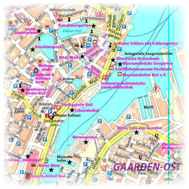 Bild: 9783961322510 | PublicPress Stadtplan Kiel | (Land-)Karte | Mehrfarbdendruck. Gefalzt