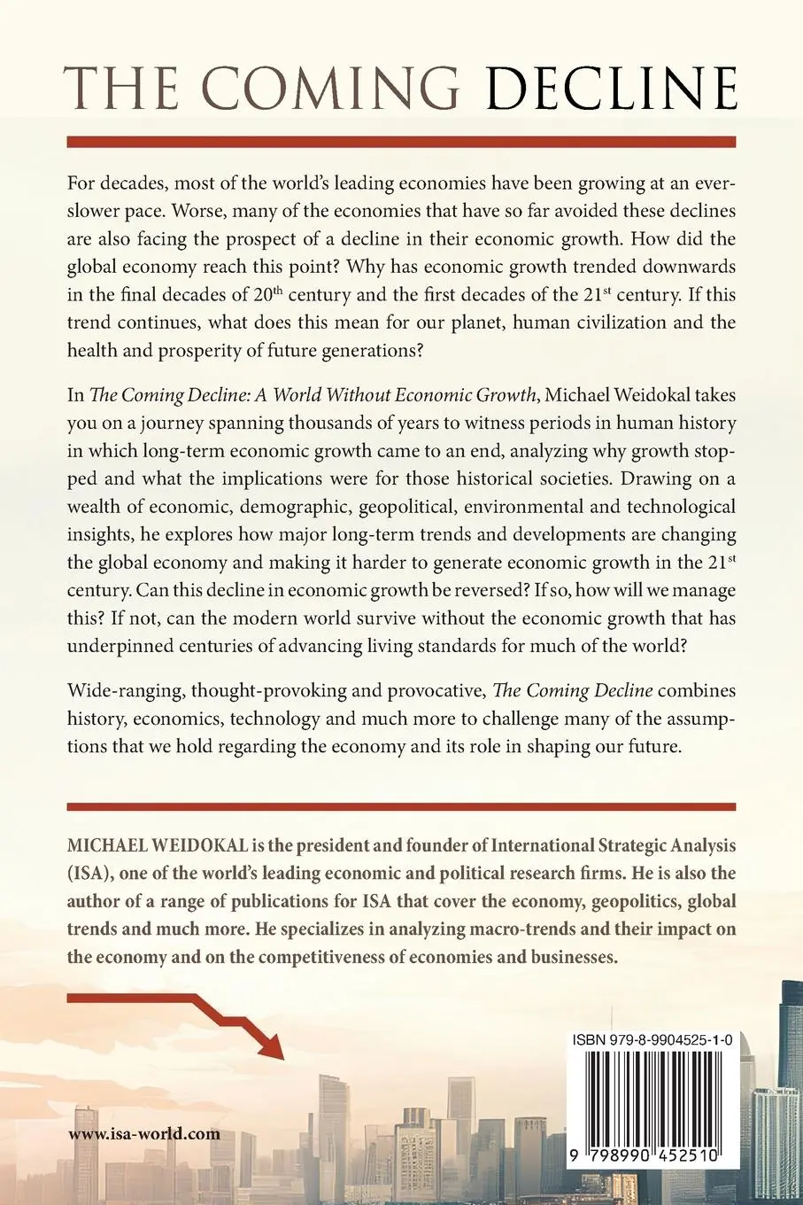 Rückseite: 9798990452510 | The Coming Decline | A World Without Economic Growth | Weidokal | Buch