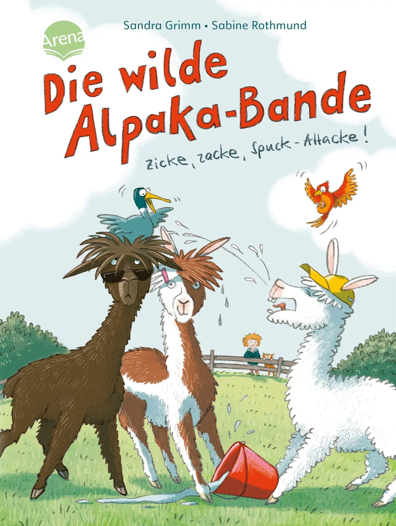 Cover: 9783401722610 | Die wilde Alpaka-Bande (1). Zicke, zacke, Spuck-Attacke! | Grimm