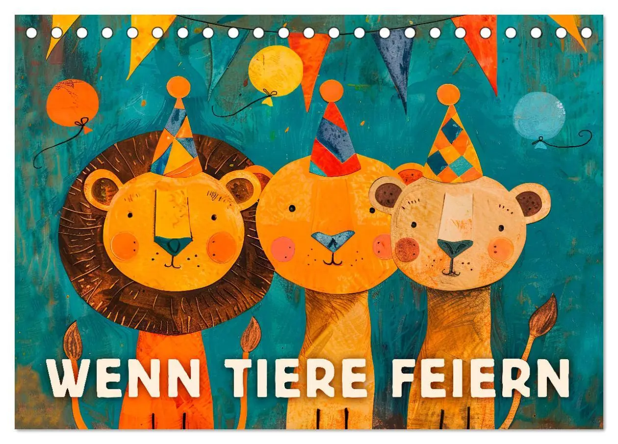 Cover: 9783457402610 | Wenn Tiere feiern (Tischkalender 2026 DIN A5 quer), CALVENDO...