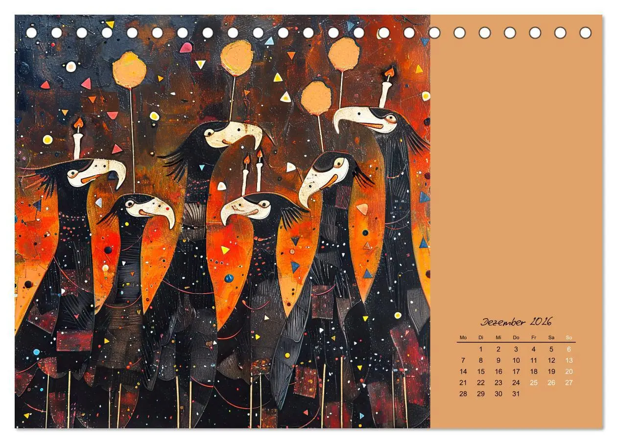 Bild: 9783457402610 | Wenn Tiere feiern (Tischkalender 2026 DIN A5 quer), CALVENDO...