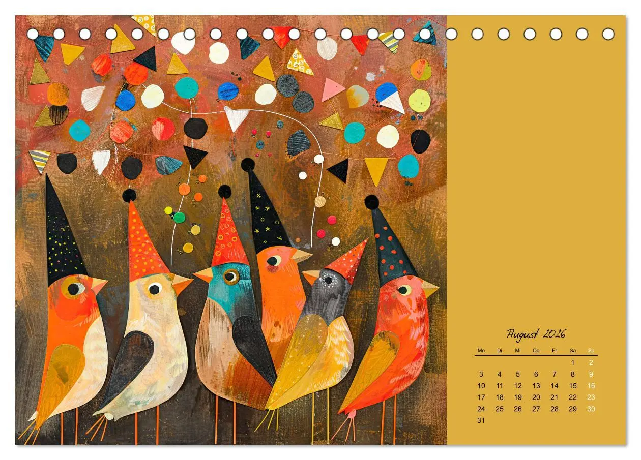Bild: 9783457402610 | Wenn Tiere feiern (Tischkalender 2026 DIN A5 quer), CALVENDO...