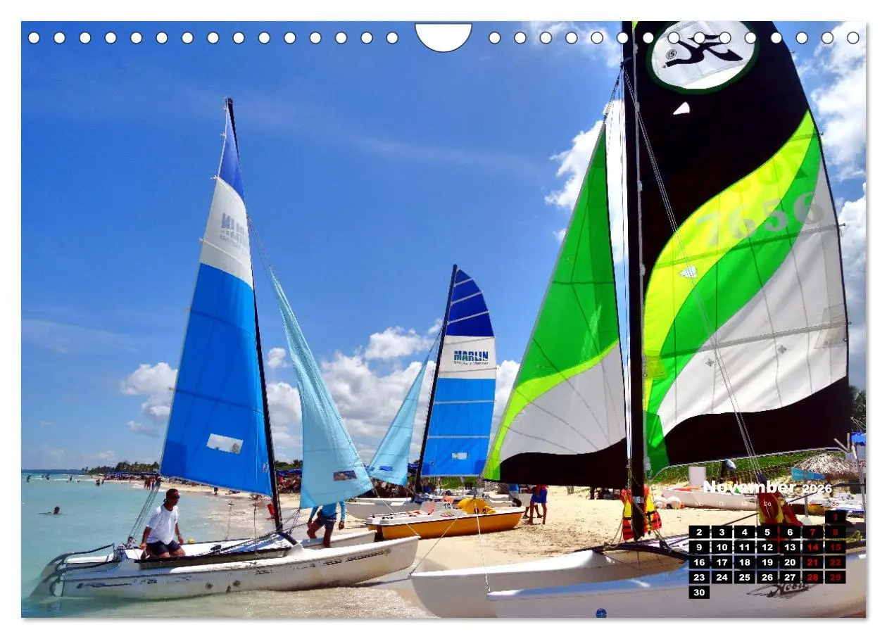 Bild: 9783457642610 | Katamarane an Traumstränden - Hobie Cats in Cuba (Wandkalender 2026...