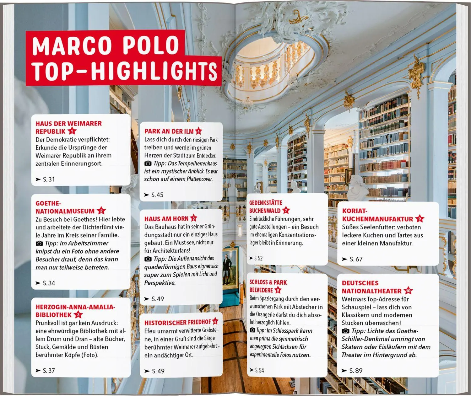 Bild: 9783829742610 | MARCO POLO Reiseführer Weimar | Silja Indolfo (u. a.) | Taschenbuch