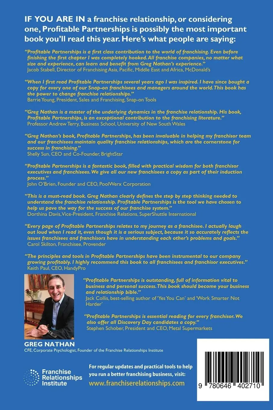 Rückseite: 9780646402710 | Profitable Partnerships | Greg Nathan | Taschenbuch | Englisch | 2022