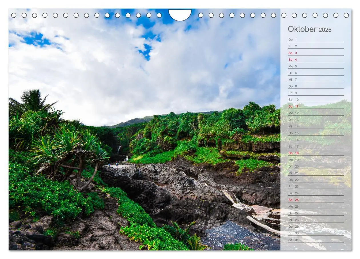 Bild: 9783457632710 | Malerisches Hawaii (Wandkalender 2026 DIN A4 quer), CALVENDO...