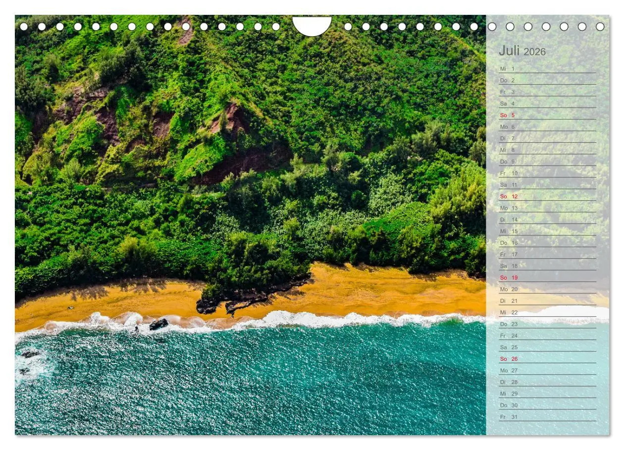 Bild: 9783457632710 | Malerisches Hawaii (Wandkalender 2026 DIN A4 quer), CALVENDO...