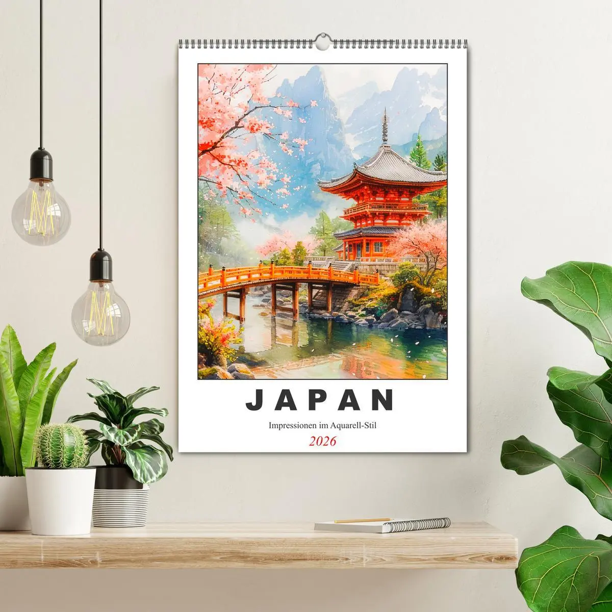 Bild: 9783516272710 | Japan. Impressionen im Aquarell-Stil (Wandkalender 2026 DIN A2...