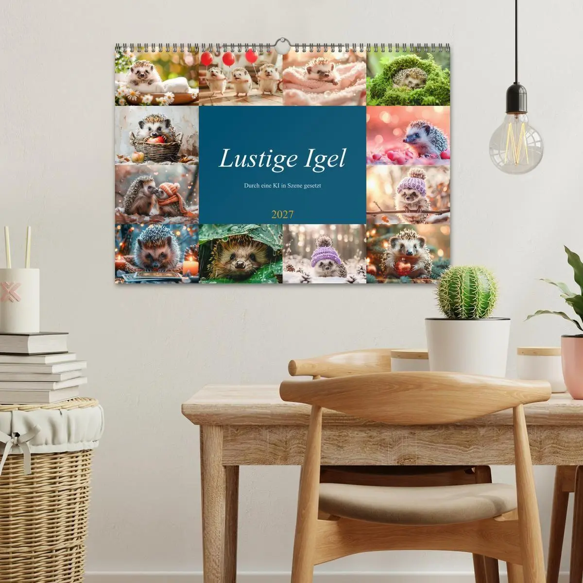 Bild: 9783569122710 | Lustige Igel (Wandkalender 2027 DIN A3 quer), CALVENDO Monatskalender