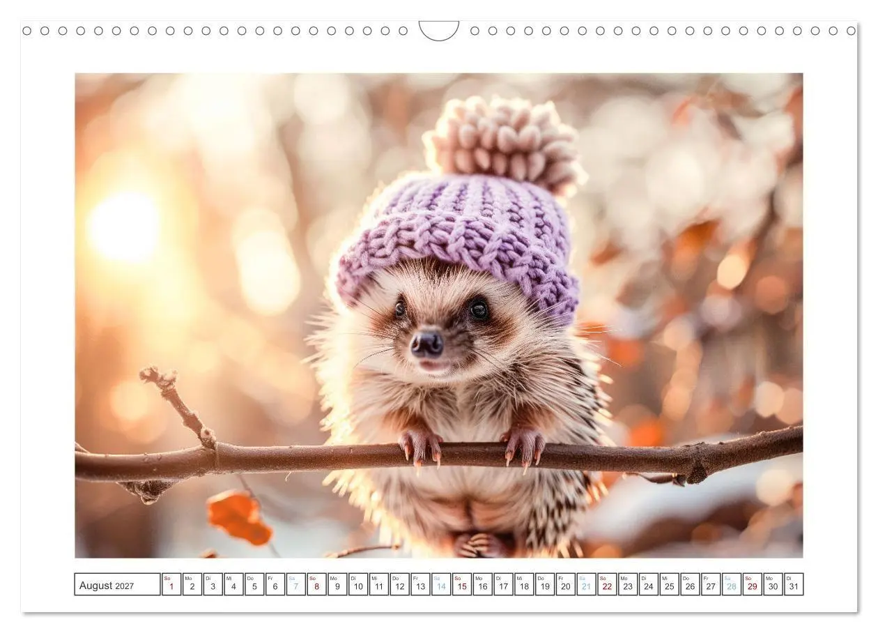 Bild: 9783569122710 | Lustige Igel (Wandkalender 2027 DIN A3 quer), CALVENDO Monatskalender