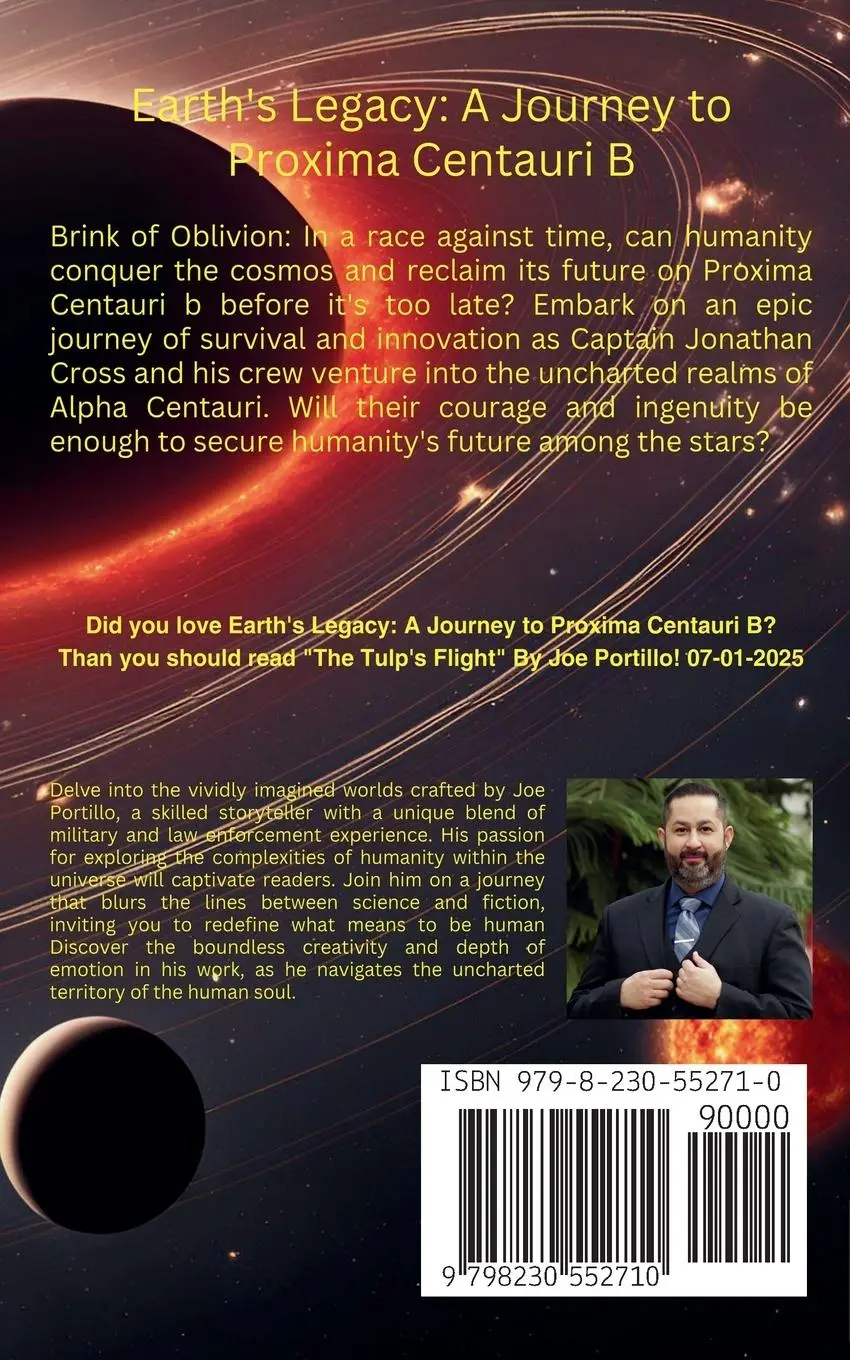 Rückseite: 9798230552710 | Earth's Legacy | A Journey to Proxima Centauri B | Joe Portillo | Buch