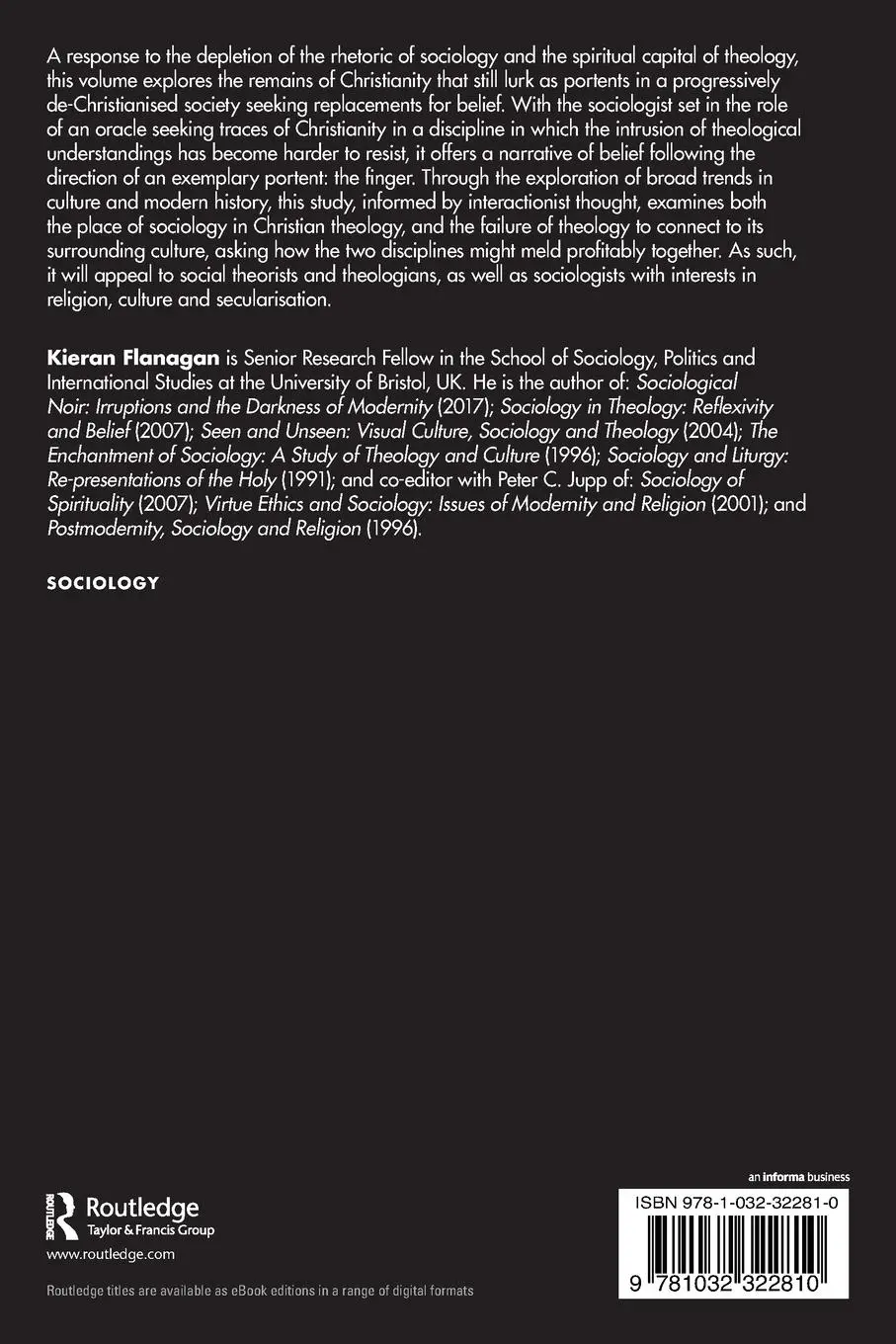 Rückseite: 9781032322810 | A Sociology of Seeking | Portents of Belief | Kieran Flanagan | Buch