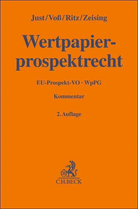 Cover: 9783406682810 | Wertpapierprospektrecht | EU-Prospekt-VO und WpPG | Just (u. a.)