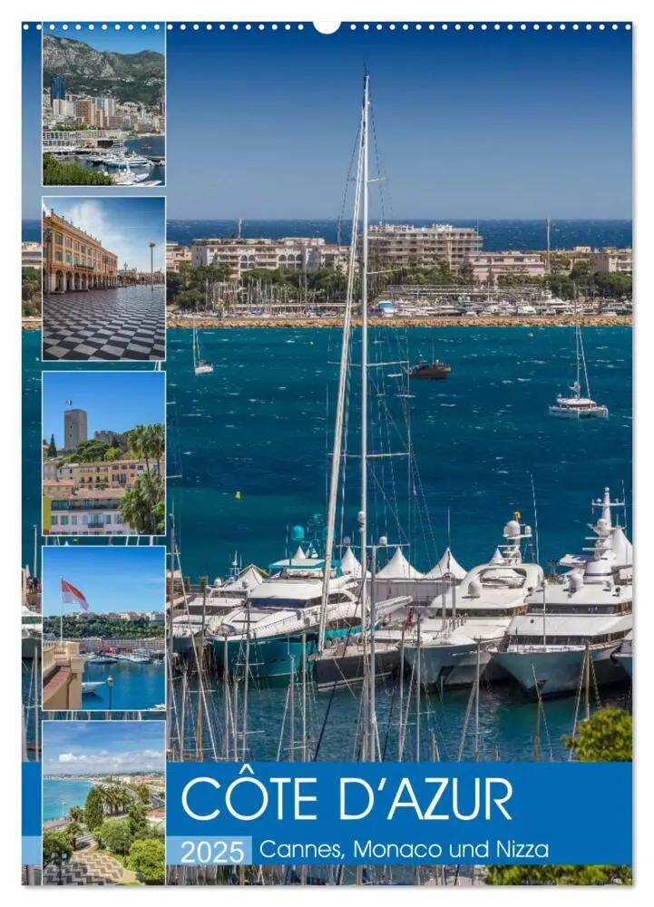 Cover: 9783457002810 | CÔTE D'AZUR Cannes, Monaco und Nizza (Wandkalender 2025 DIN A2...
