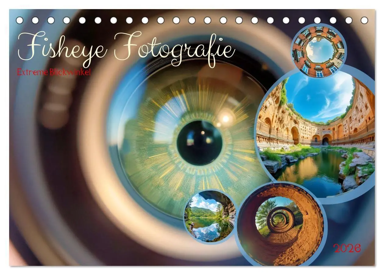 Cover: 9783516712810 | Fisheye Fotografie (Tischkalender 2026 DIN A5 quer), CALVENDO...