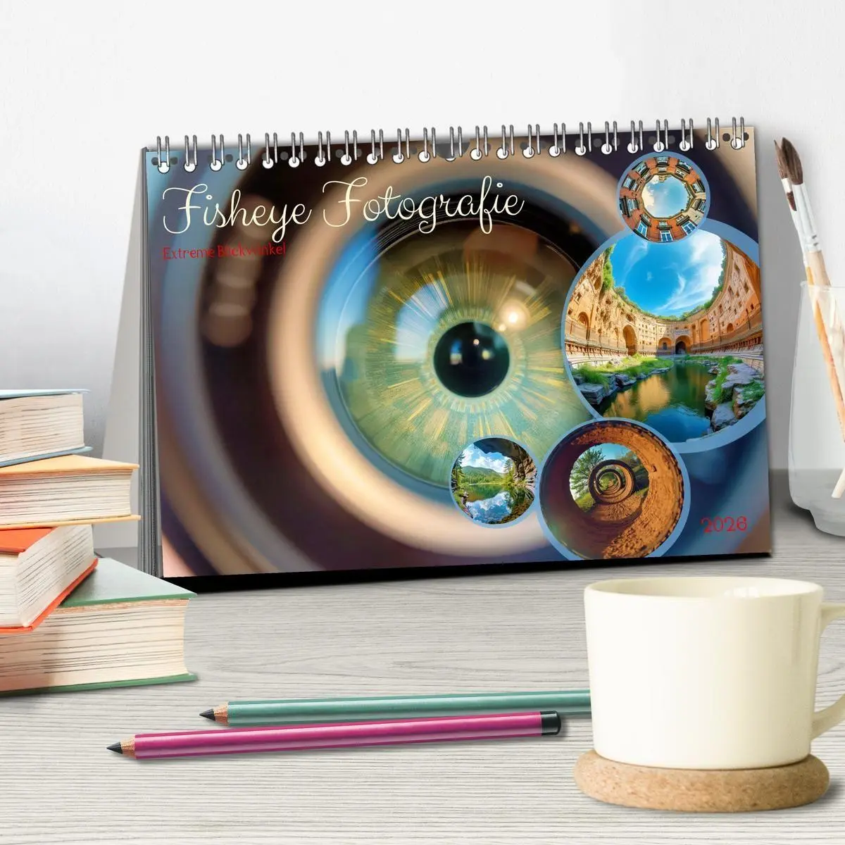 Bild: 9783516712810 | Fisheye Fotografie (Tischkalender 2026 DIN A5 quer), CALVENDO...
