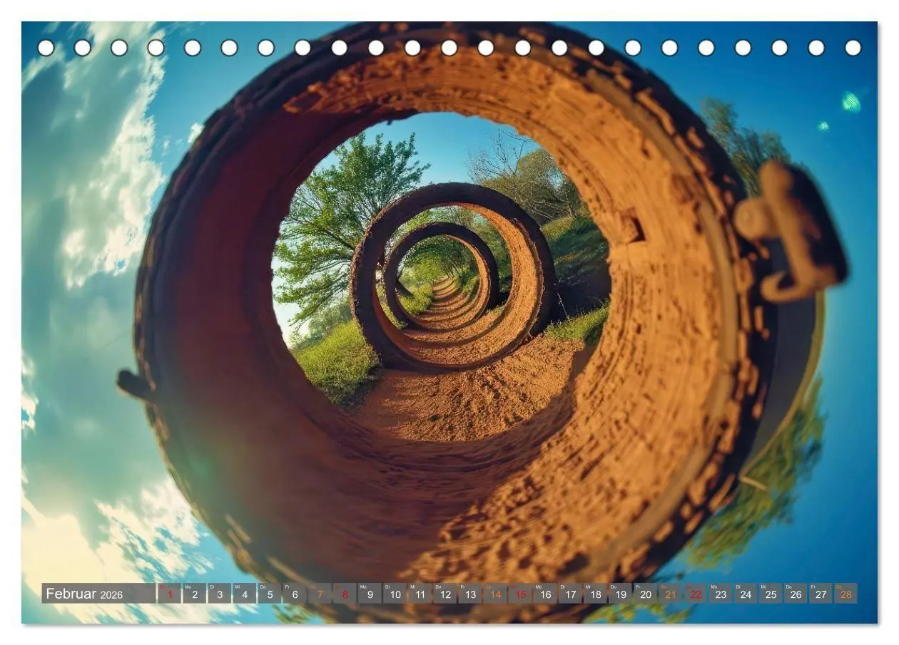 Bild: 9783516712810 | Fisheye Fotografie (Tischkalender 2026 DIN A5 quer), CALVENDO...