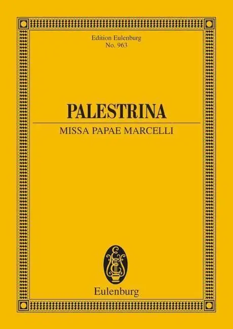 Cover: 9783795762810 | Missa Papae Marcelli (Schering) | Giovanni Pierluigi da Palestrina
