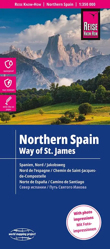 Cover: 9783831772810 | Reise Know-How Landkarte Spanien Nord mit Jakobsweg / Northern...