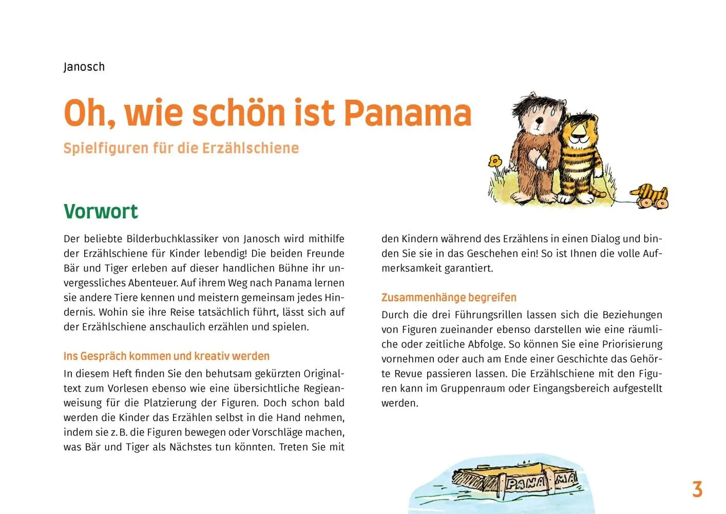 Bild: 4260694922910 | Oh, wie schön ist Panama. Erzählschienen-Figurenset | Janosch | 12 S.