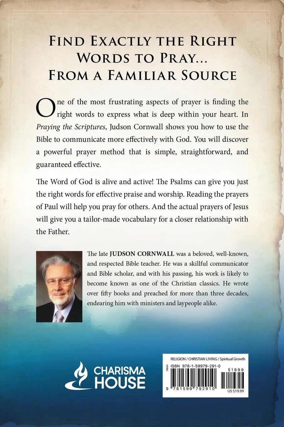 Rückseite: 9781599792910 | Praying the Scriptures | Judson Cornwall | Taschenbuch | Englisch