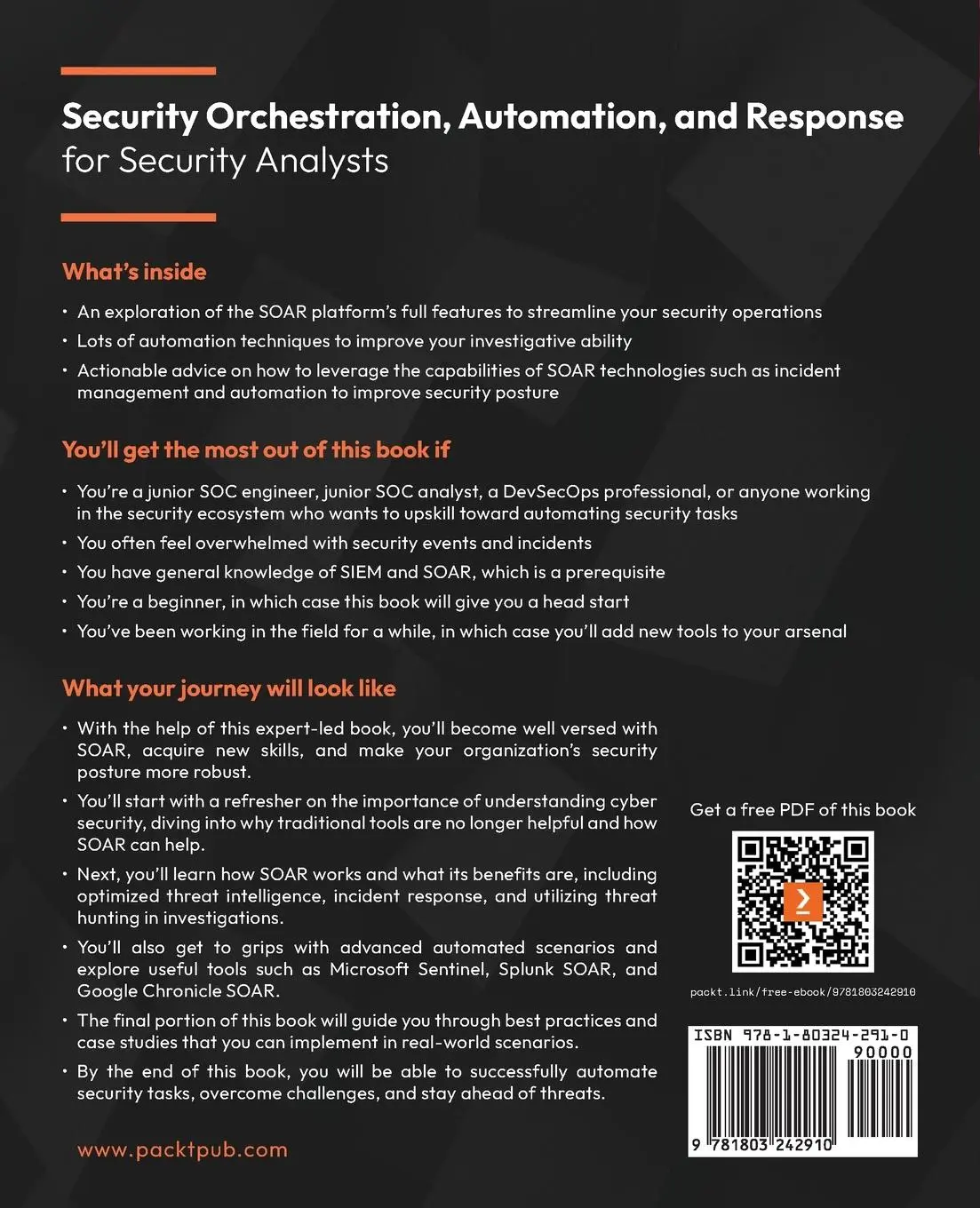 Rückseite: 9781803242910 | Security Orchestration, Automation, and Response for Security Analysts