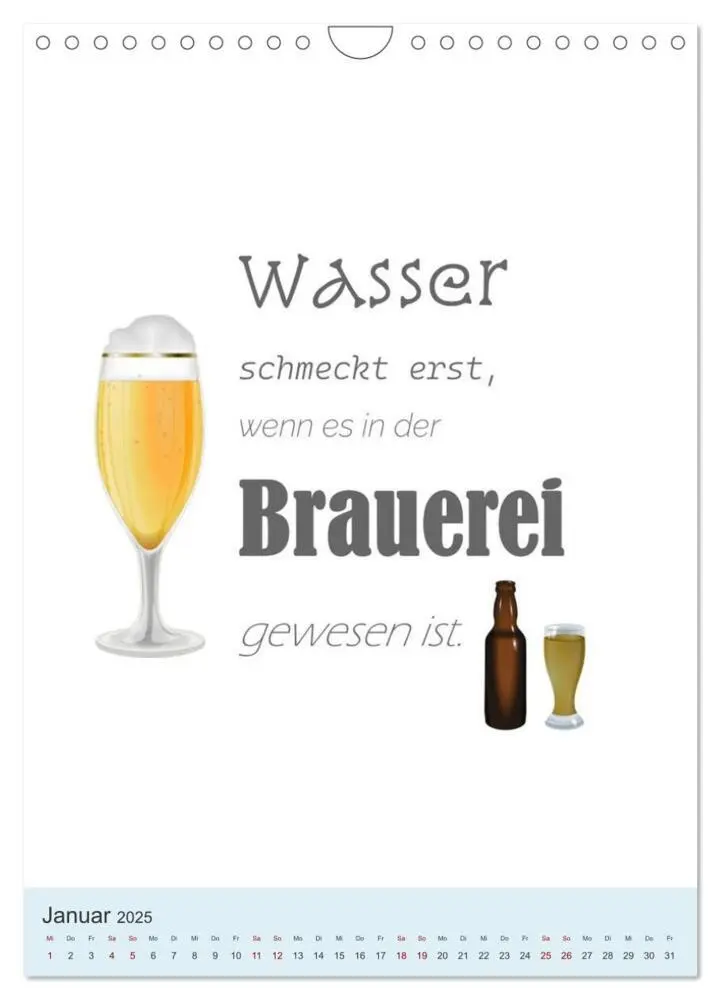 Bild: 9783435902910 | TRINKSPRÜCHE rund um Bier, Wein und Co. ... (Wandkalender 2025 DIN...