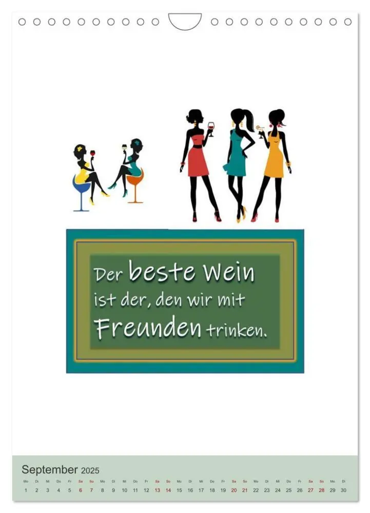 Bild: 9783435902910 | TRINKSPRÜCHE rund um Bier, Wein und Co. ... (Wandkalender 2025 DIN...
