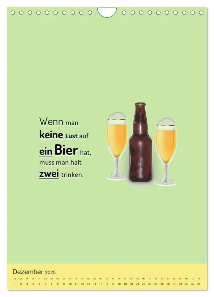 Bild: 9783435902910 | TRINKSPRÜCHE rund um Bier, Wein und Co. ... (Wandkalender 2025 DIN...