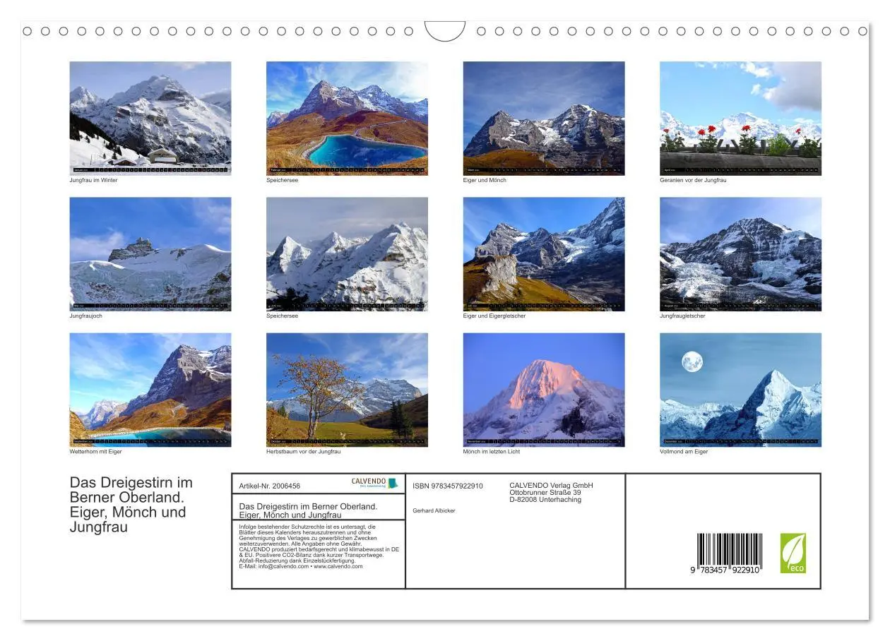Bild: 9783457922910 | Das Dreigestirn im Berner Oberland. Eiger, Mönch und Jungfrau...