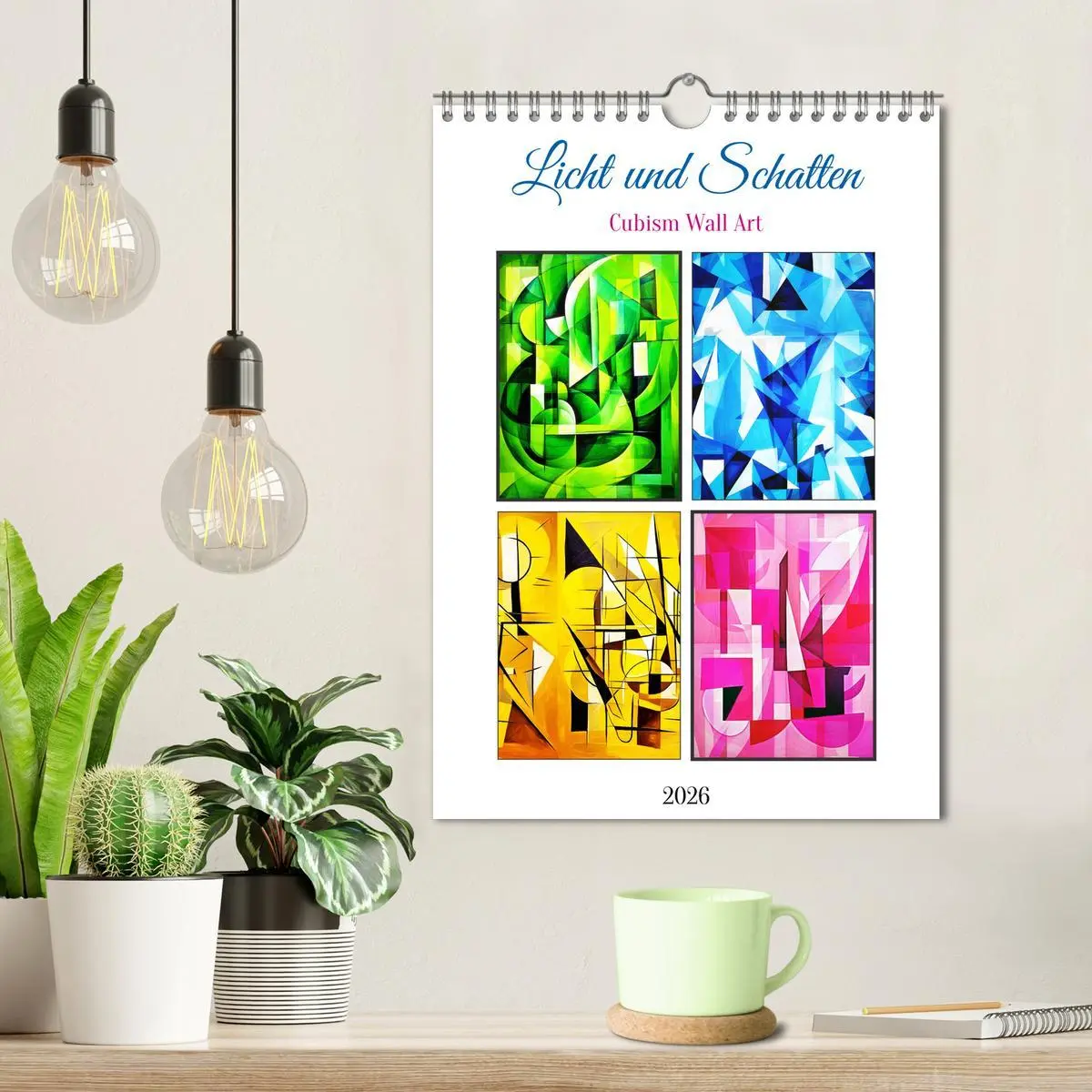 Bild: 9783516252910 | Licht und Schatten . Cubism Wall Art (Wandkalender 2026 DIN A4...