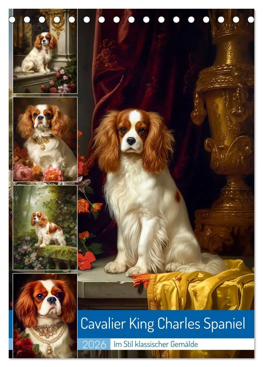 Cover: 9783516322910 | Cavalier King Charles Spaniel (Tischkalender 2026 DIN A5 hoch),...