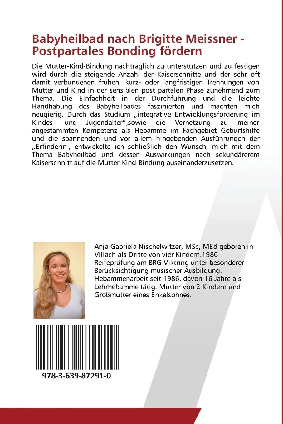 Rückseite: 9783639872910 | Babyheilbad nach Brigitte Meissner - Postpartales Bonding fördern