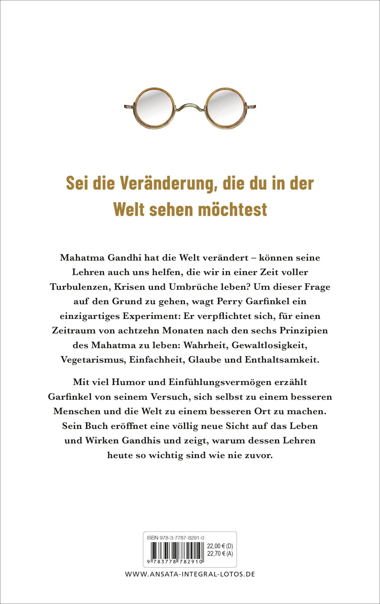 Bild: 9783778782910 | Leben wie Gandhi | Perry Garfinkel | Buch | 336 S. | Deutsch | 2024